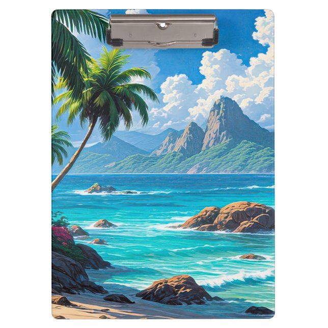 Porte-bloc Rêve, Paradis Tropical, (Devant)