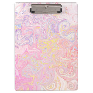 Porte-bloc Rêve pastel doux Marbre Tourbillon Art abstrait