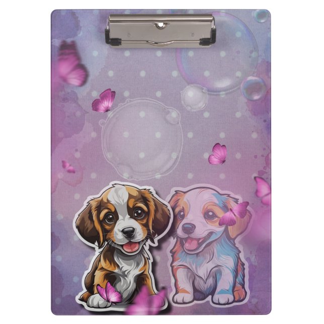 Porte-bloc Rêves de chiot (Devant)
