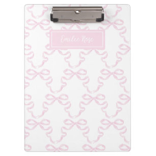 Porte-bloc Ribbonerie en aquarelle Preppy personnalisée