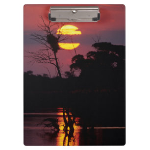 Porte-bloc Rivière Sabi au coucher du soleil, Parc national K