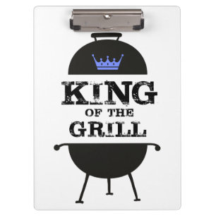 Porte-bloc Roi Du Grill, Couronne Bleue Noire