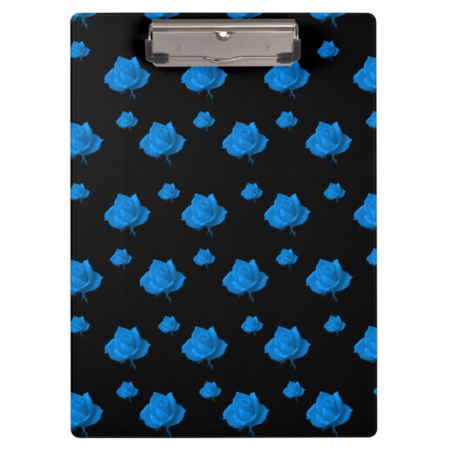 Porte-bloc Rose bleu (Devant)