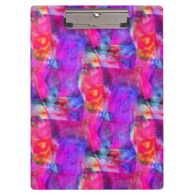 Porte-bloc Rose d'art, bleu, arrière - plan rouge de texture (Devant)