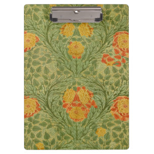 Porte-bloc Rose et feuille florale d'art vintage Mackmurdo