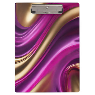 Porte-bloc Rose et or violet moderne-