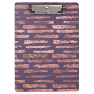 Porte-bloc Rose Gold Glamour et coups de pinceau lavande