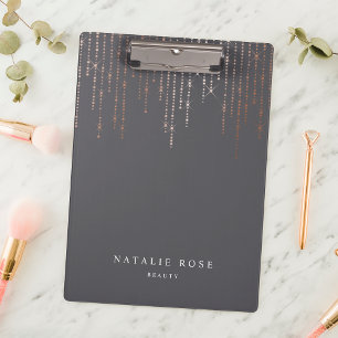 Porte-bloc Rose Gold Marquee Personnalisé