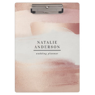 Porte-bloc Rose gold moderne élégant féminin rose pastel