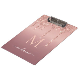 Porte-bloc Rose Gold Parties scintillant Porte - bloc Personn