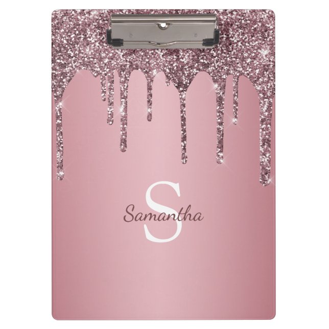 Porte-bloc Rose Gold Rose Parties scintillant Drives Sparkle  (Devant)