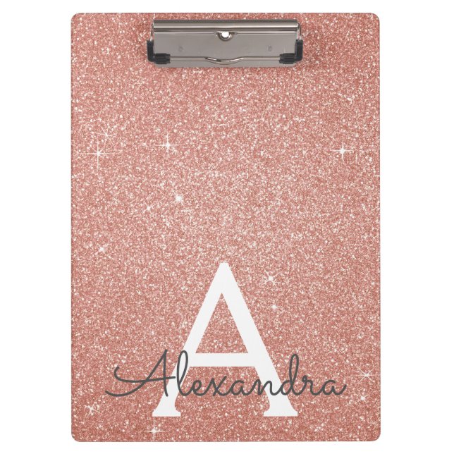 Porte-bloc Rose Rose Rose Gold Parties scintillant & Sparkle  (Devant)