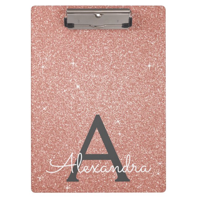 Porte-bloc Rose Rose Rose Gold Parties scintillant & Sparkle  (Devant)