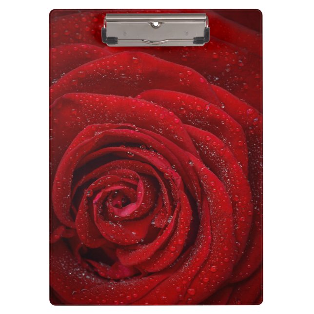Porte-bloc Rose rouge romantique (Devant)
