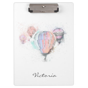Porte-bloc Rose tendance moderne. Ajoutez votre nom