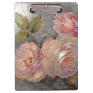 Porte-bloc Roses avec le gris