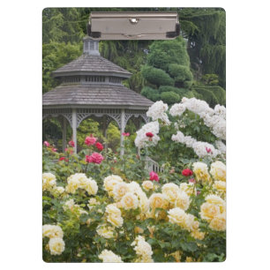 Porte-bloc Roses en fleurs et jardin des Roses de Gazebo