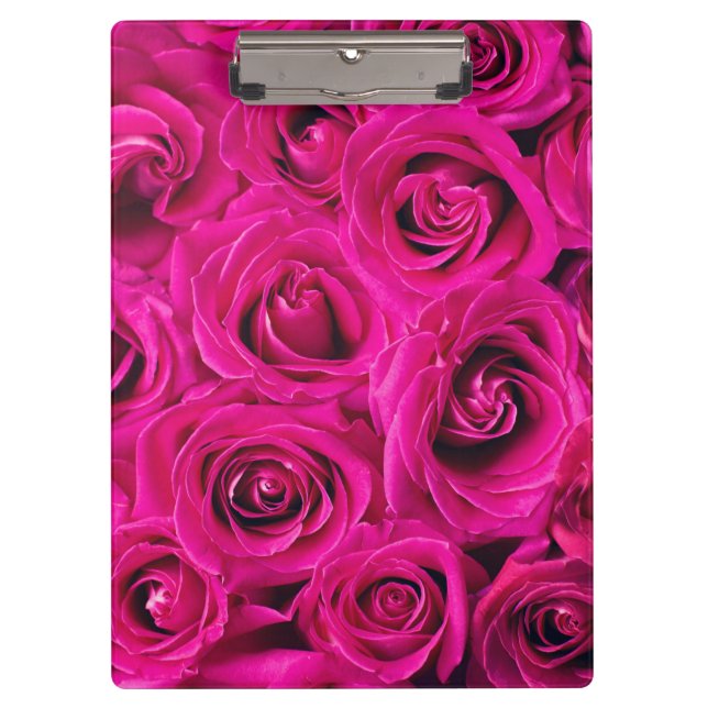 Porte-bloc Roses roses (Amour et Romance) (Devant)