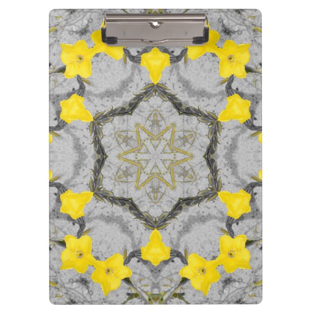 Porte-bloc Roue d'harmonie de jonquilles  (Devant)