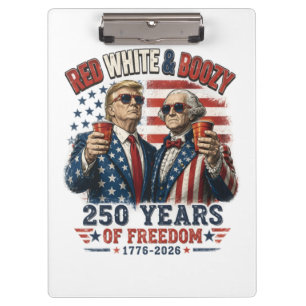 Porte-bloc Rouge Blanc Boozy Trump George Washington 250