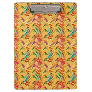 Porte-bloc Rouge Vert Bleu Violet Abstrait Floral Art Déco