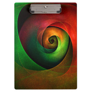 Porte-bloc Rouge Vert Floral Moderne Art Abstrait Motif #21