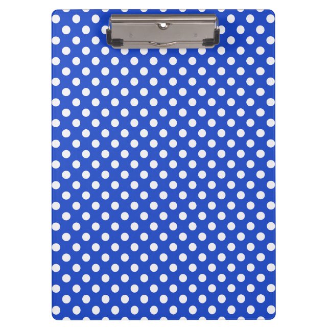 Porte-bloc Royal Blue Combination Pois par STaylor (Devant)