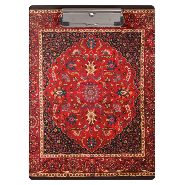 Porte-bloc Rug perse rouge de Mashhad (Devant)