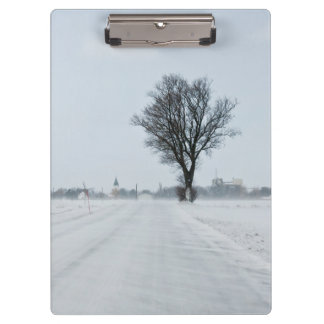 Porte-bloc Rural winter road