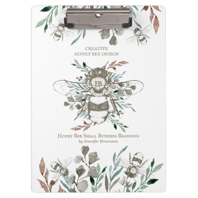 Porte-bloc Rustic Apiarist Creative Honey Bee Apiary (Devant)