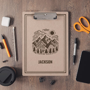 Porte-bloc Rustique Moderne Montagne Personnalisé 