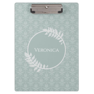 Porte-bloc Sage Green Elegant Damask