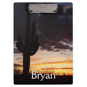 Porte-bloc Saguaro Sunset III Arizona Desert Paysage