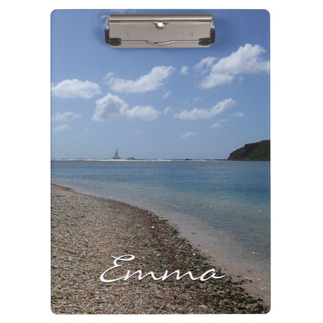 Porte-bloc Sailboat à la distance de St Thomas (Devant)