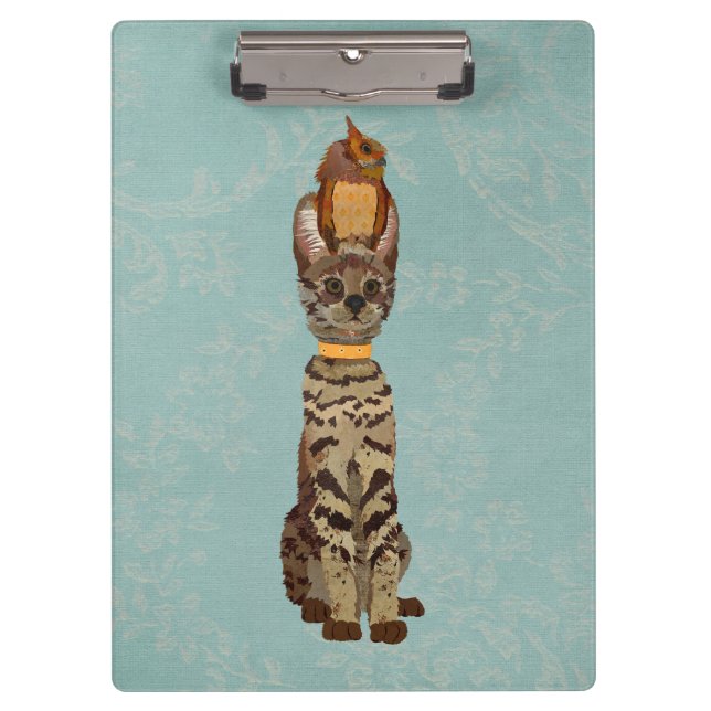 PORTE-BLOC SAVANAH CAT & OWL (Devant)