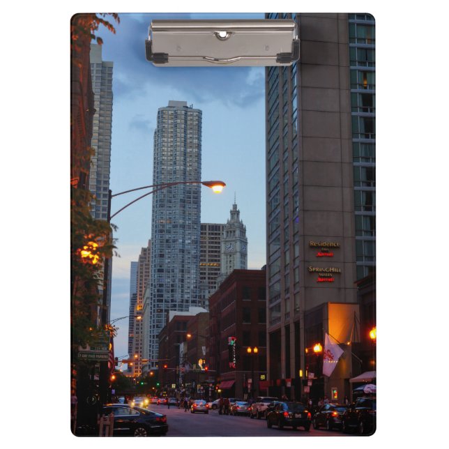 Porte-bloc Scène de Chicago Street (Devant)