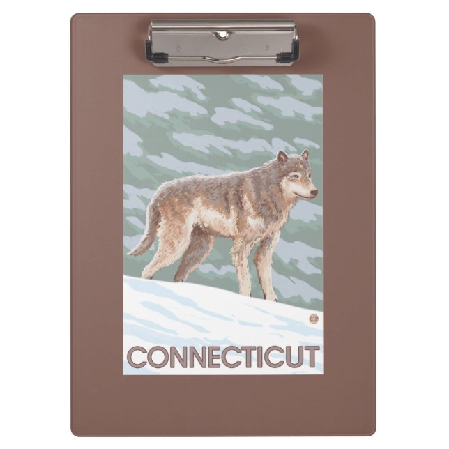 Porte-bloc Scène de ConnecticutWolf (Devant)