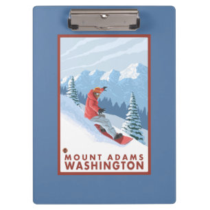Porte-bloc Scène de surfeur - bâti Adams, Washington