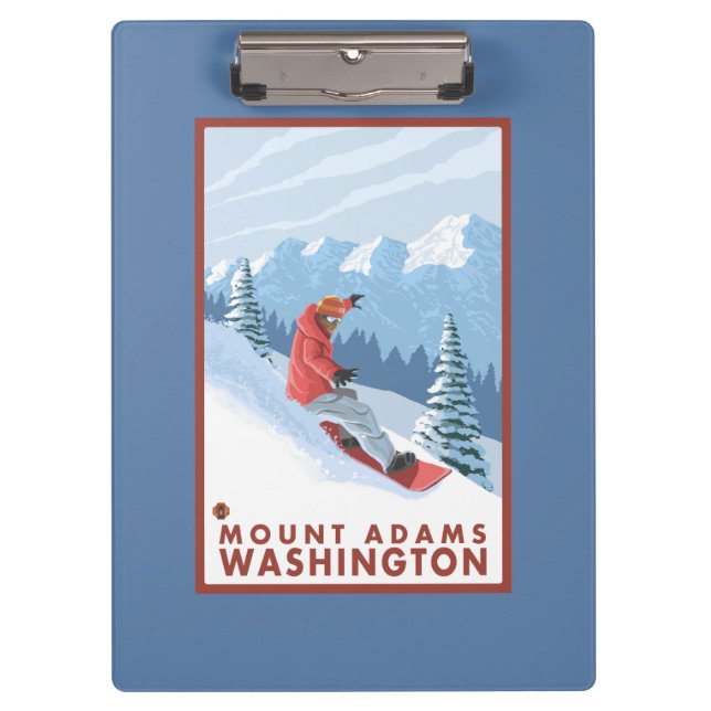 Porte-bloc Scène de surfeur - bâti Adams, Washington (Devant)