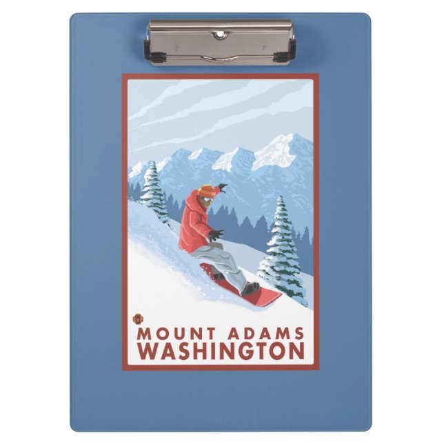 Porte-bloc Scène de surfeur - bâti Adams, Washington (Devant)