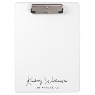 Porte-bloc Script de signature chic