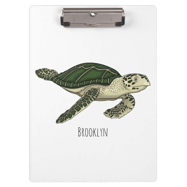 Porte-bloc Sea turtle cartoon (Devant)