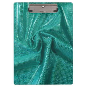 Porte-bloc Séquence parties scintillant turquoise vert métall