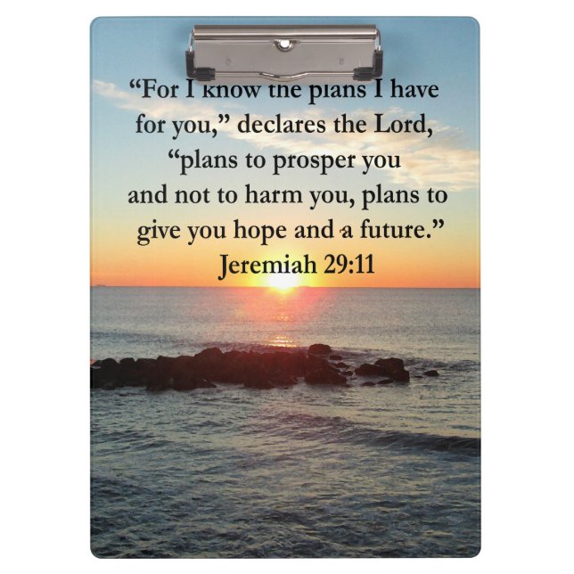PORTE-BLOC SERENE JEREMIAH 29:11 SCELER (Devant)