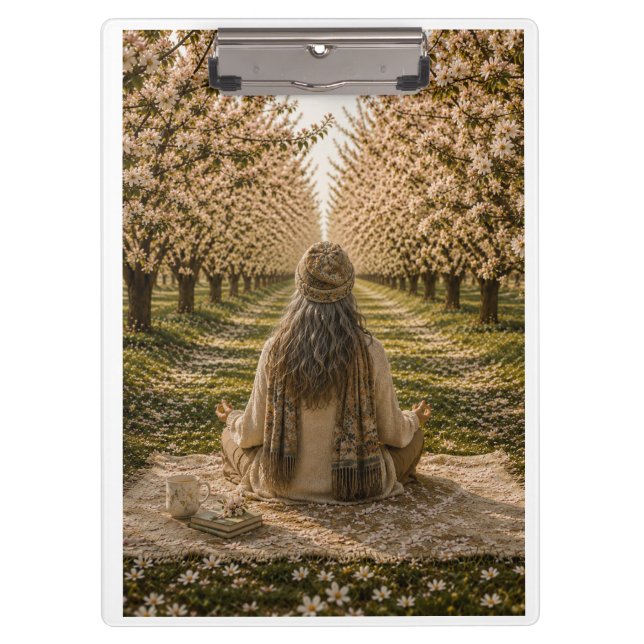 Porte-bloc Serene Orchard Sticky Notes | Romantic Botanical  (Devant)