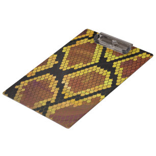 Porte-bloc Serpent Brown et impression or