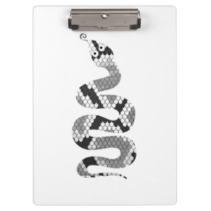 Porte-bloc Serpent gris et silhouette gris clair