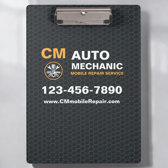 Porte-bloc Services de réparation automobile de mécanicien mo (Créateur téléchargé)