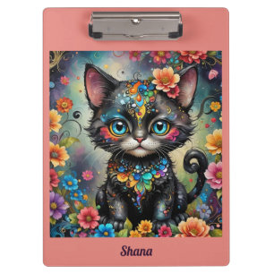 Porte-bloc SHANA ~ Chat noir mignon ~