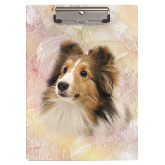 Porte-bloc Sheltie font face (Devant)